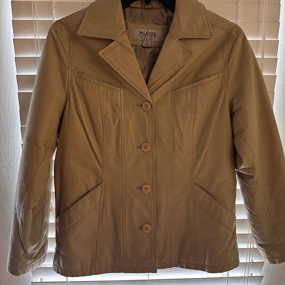Wilsons Leather Women's Beige Blazer - Picture 1 of 6